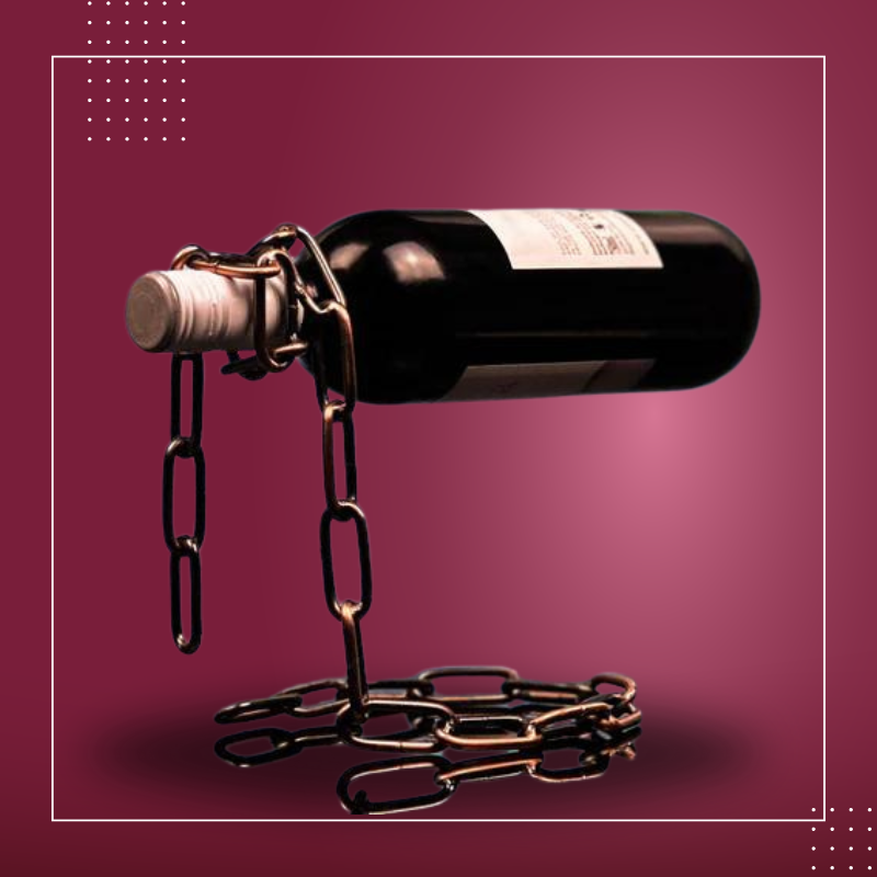 VinoLev™ Viral Chain Bottle Holder