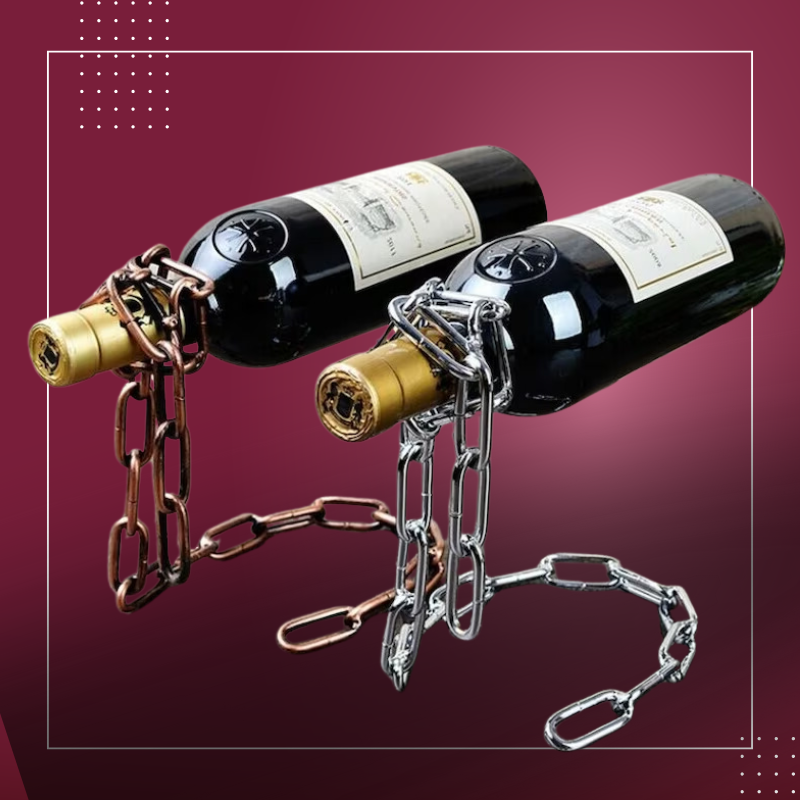 VinoLev™ Viral Chain Bottle Holder